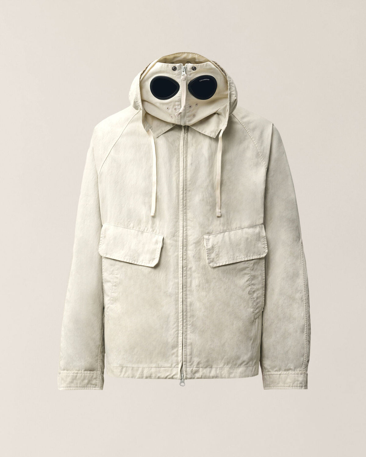 C.P. Company Twill Mixed Explorer Jacket in Silver Birch