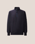 C.P. Company Diagonal Raised Fleece Half-Zip Lens Sweatshirt in Navy
