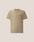 C.P. Company 30/1 Jersey Logo Patch T-Shirt in Fallen Rock - Beige