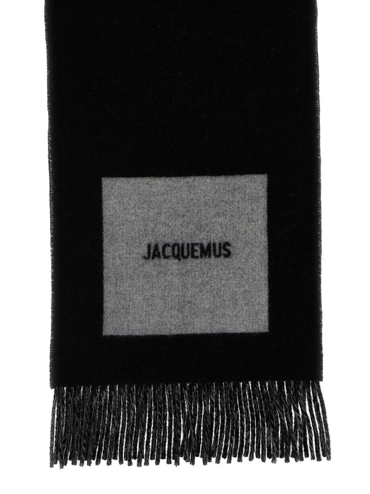 Jacquemus Virgin Wool Scarf — Black