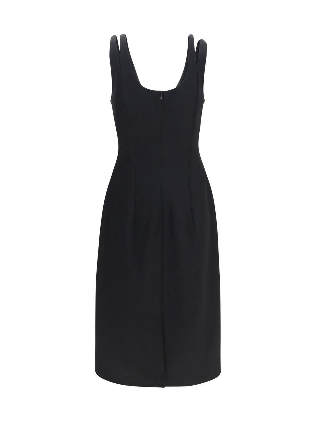Versace Grain de Poudre Wool Dress — Black