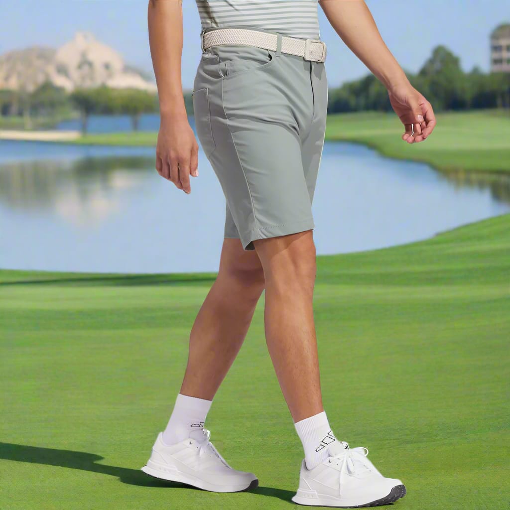 adidas Ultimate365 5 Pocket Shorts - Silver Green