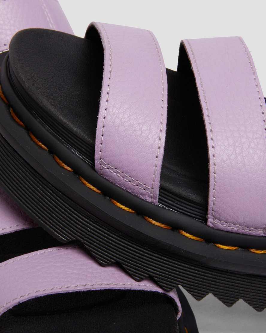 Blaire Women's Pisa Leather Strap Sandals Lilac Pisa