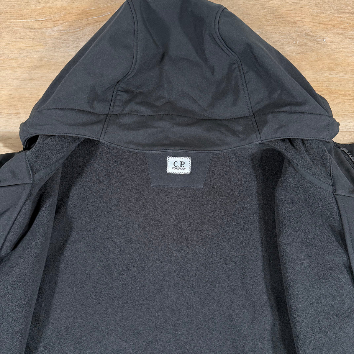 C.P. Company Shell-R Lens Hooded Parka in Black