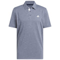 adidas Drive Heather Golf Polo Shirt - Collegiate Navy Mel.