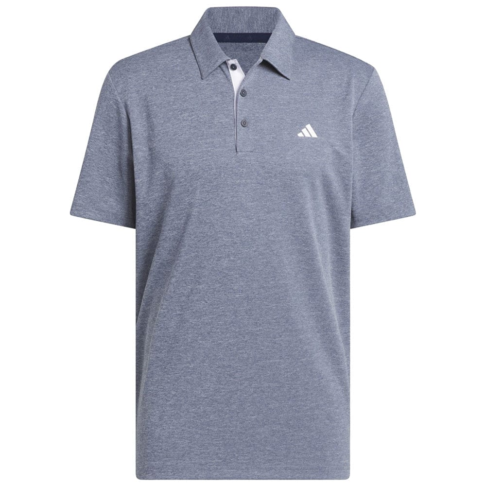 adidas Drive Heather Golf Polo Shirt - Collegiate Navy Mel.