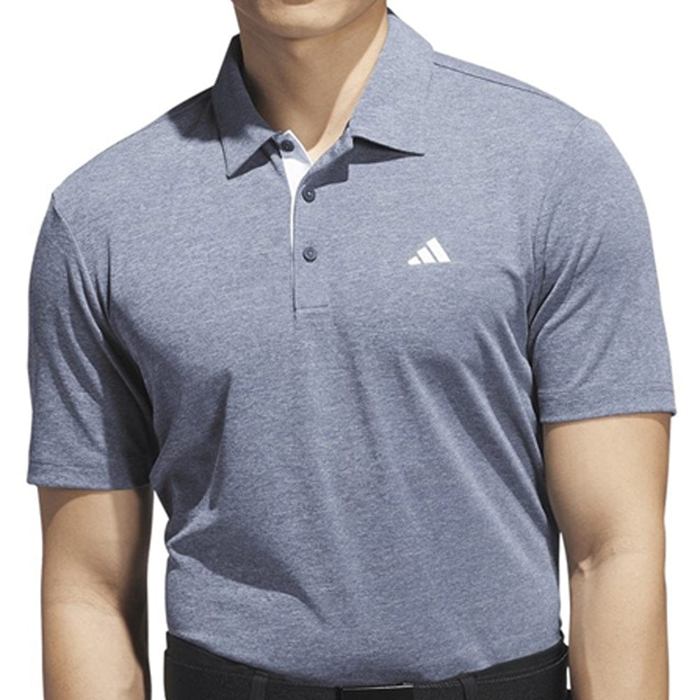 adidas Drive Heather Golf Polo Shirt - Collegiate Navy Mel.