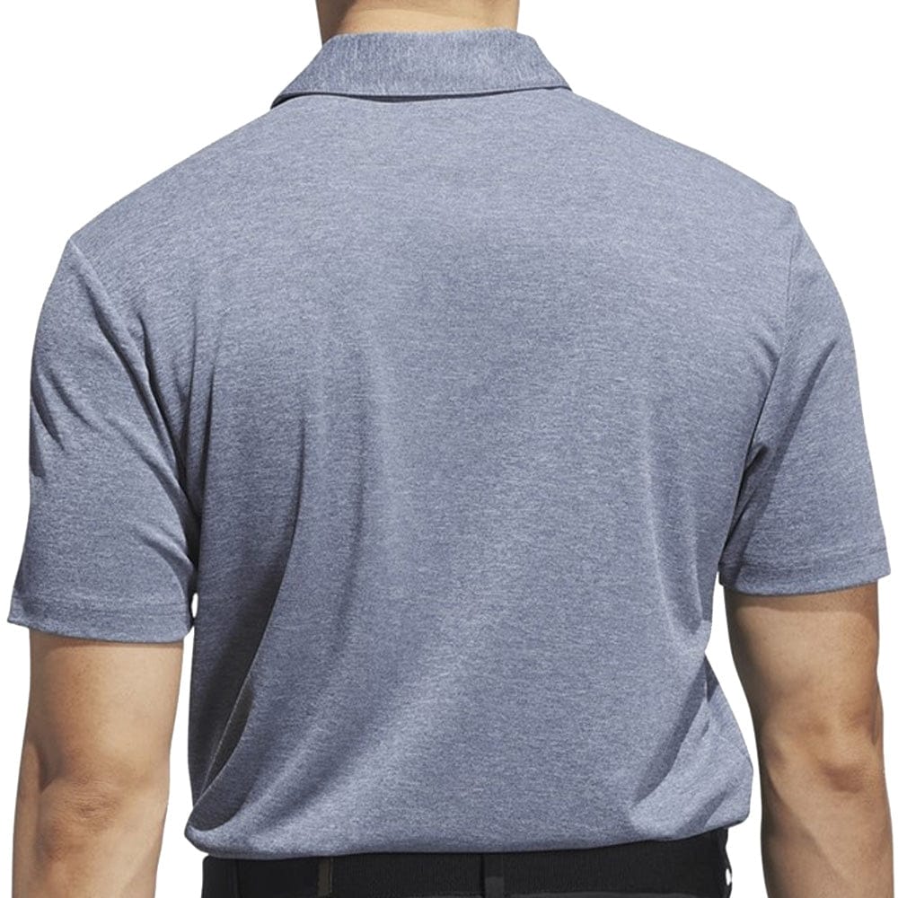 adidas Drive Heather Golf Polo Shirt - Collegiate Navy Mel.