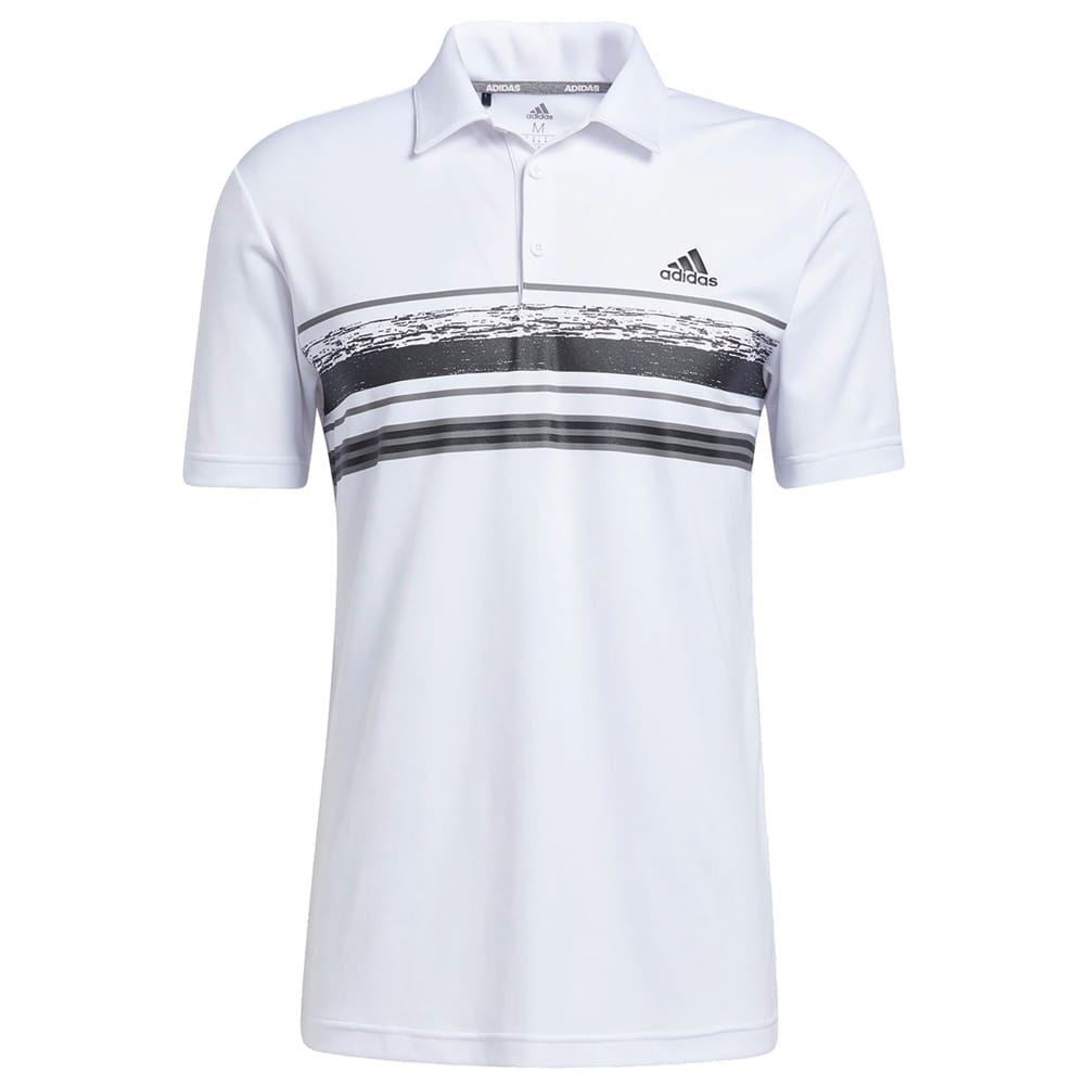 adidas Novelty Core Stripe Polo Shirt - White/Black