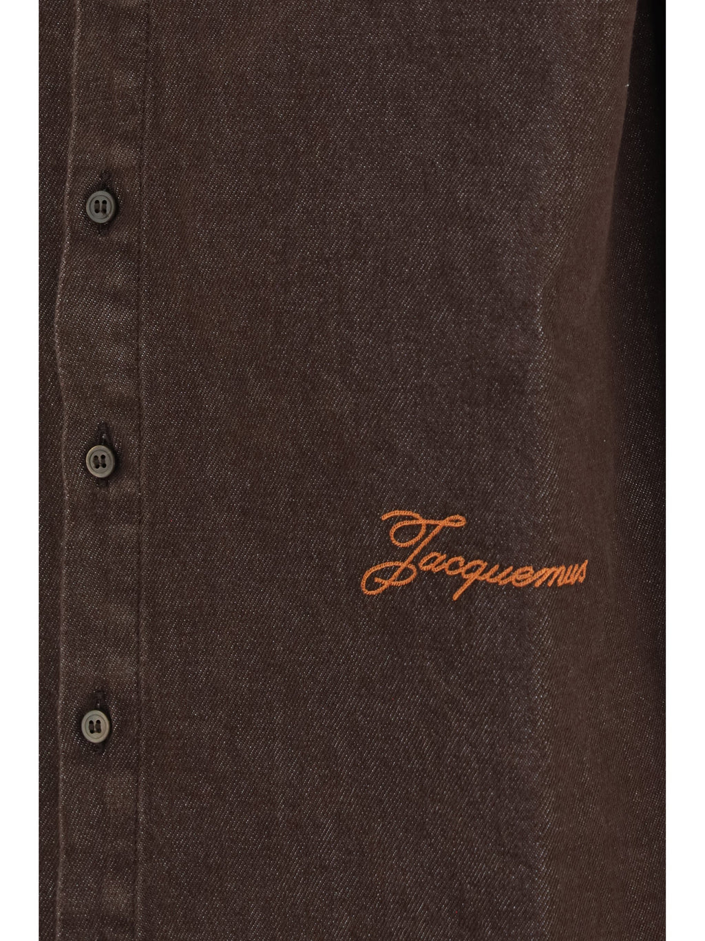 Jacquemus Denim Shirt — Brown