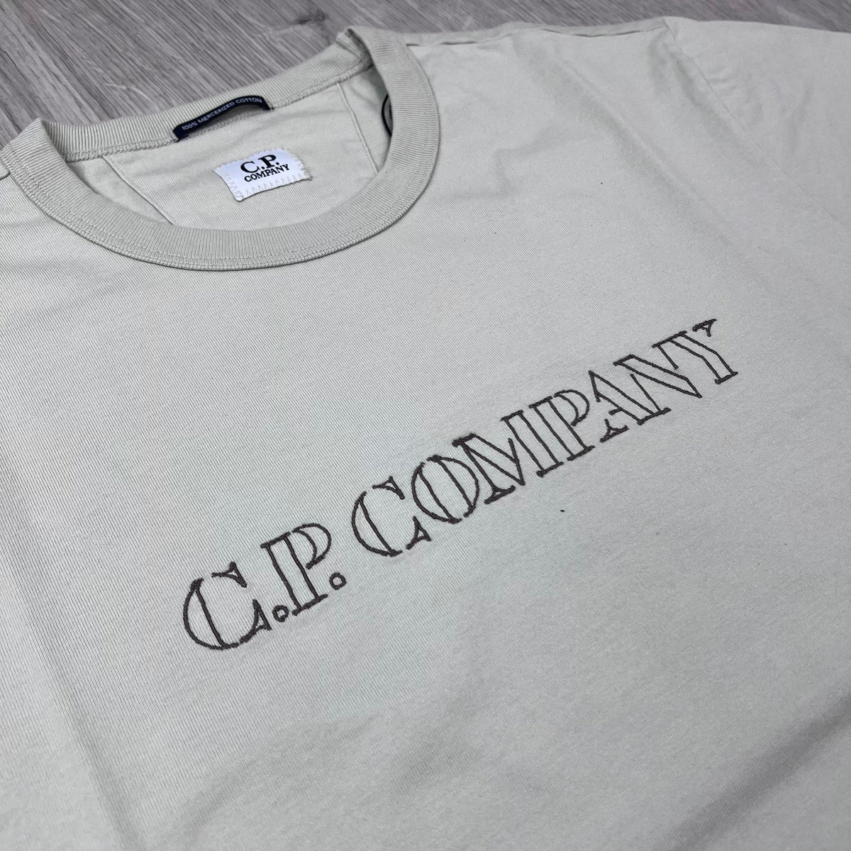 CP Company Logo T-Shirt - Silver Birch