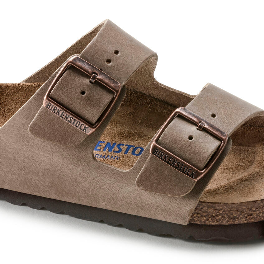 Unisex Arizona Soft Footbed Oiled Leather Tobacco Brown Regular/Wide