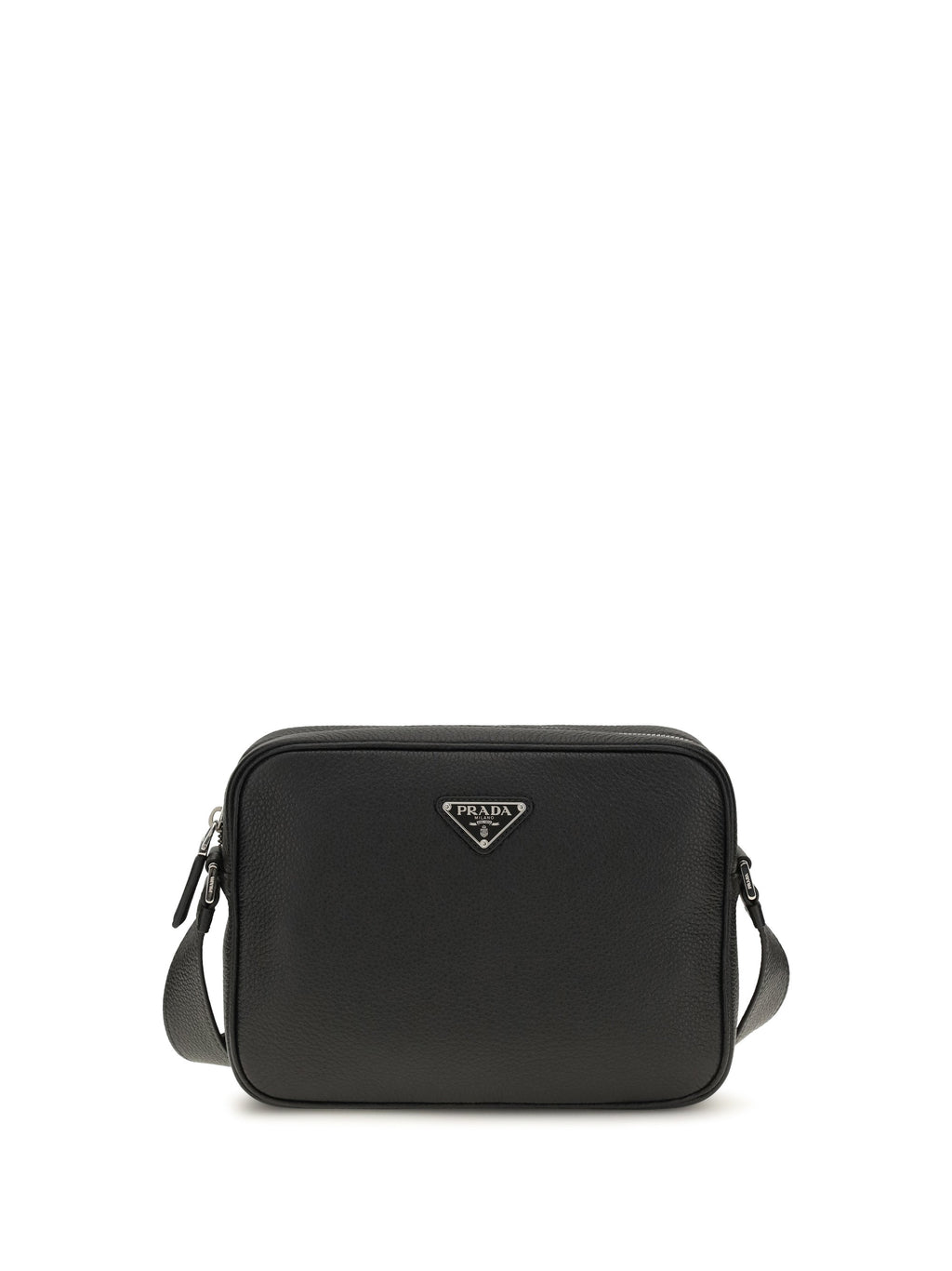 Prada Logo-Enameled Triangle Shoulder Bag