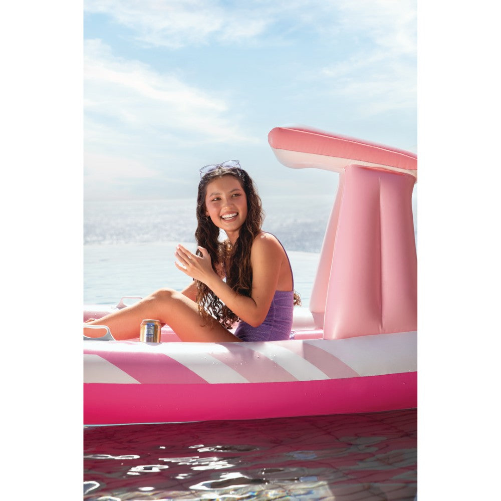 Pink Paradise Boat Mattress