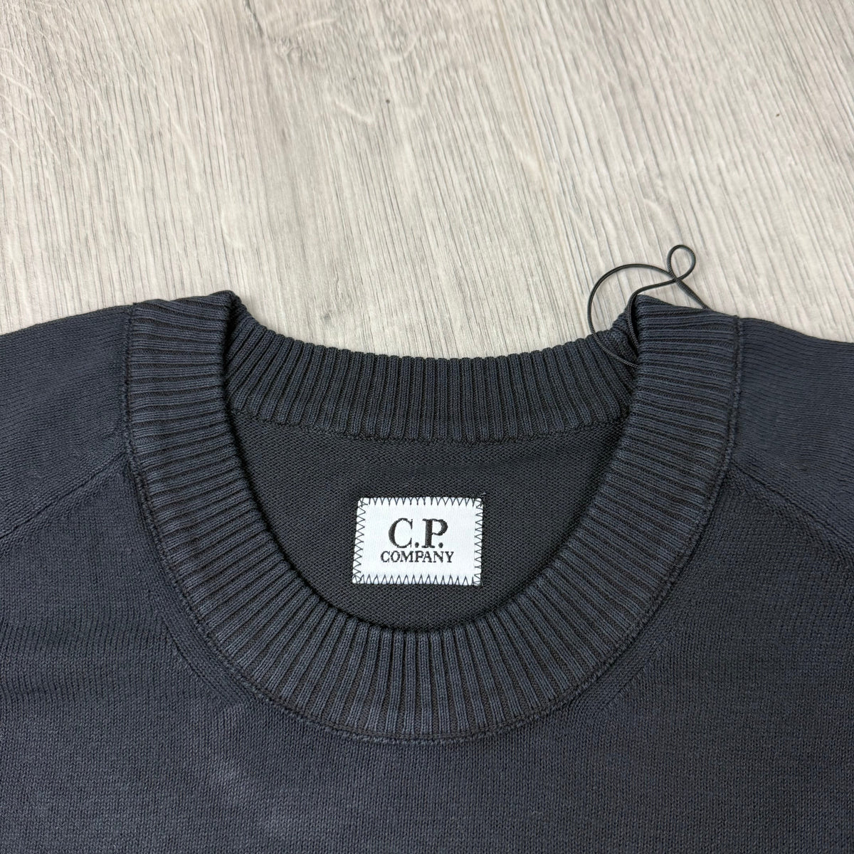 CP Company Cotton Crepe Knit Sweatshirt - Black