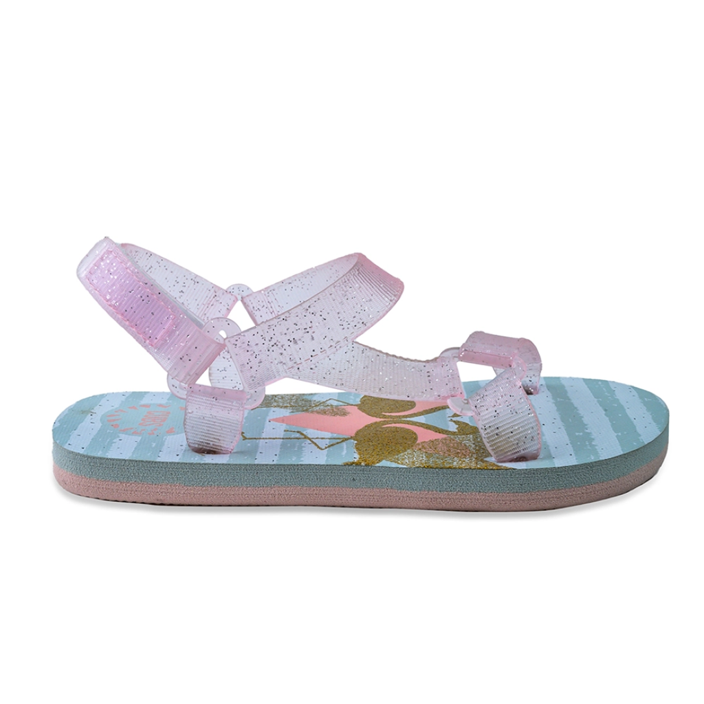 Golden Flamingo Sling Sandals