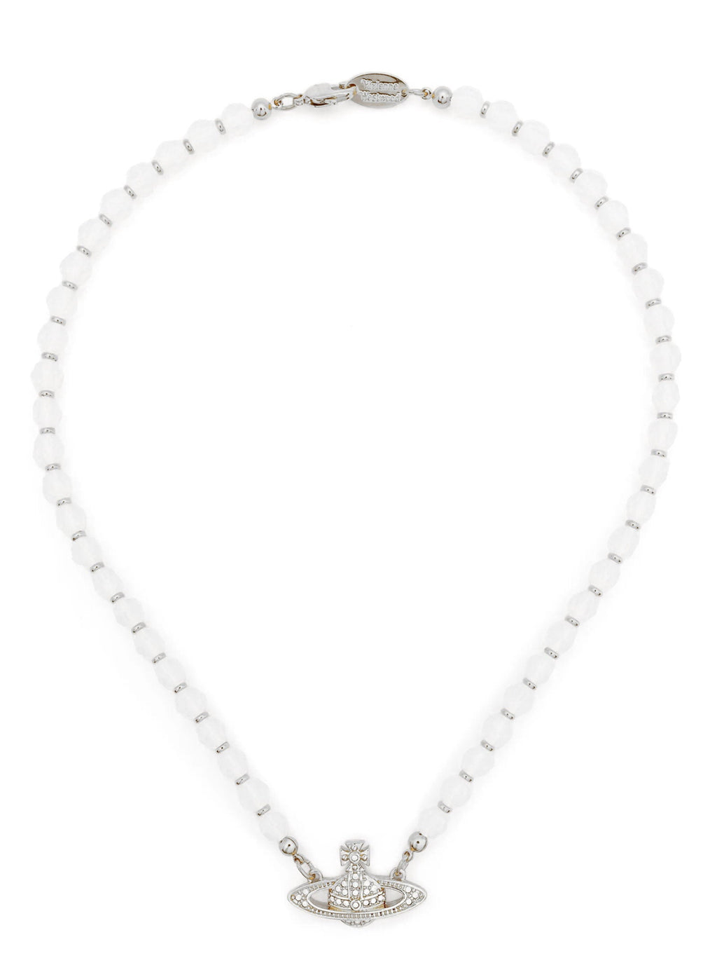 Vivienne Westwood Mini Bas Relief Necklace — White