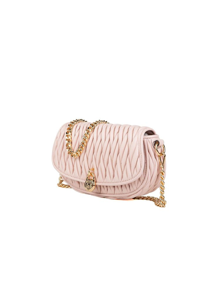Michael Kors Quilted Cotton Crossbody Bag — Pink