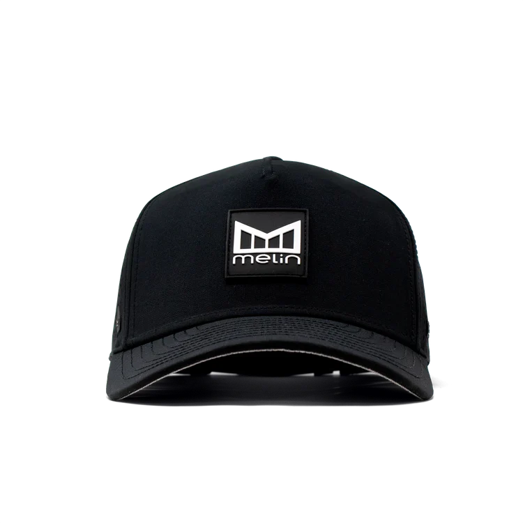 Odysea Stacked Hydro Performance Snapback Hat BLACK