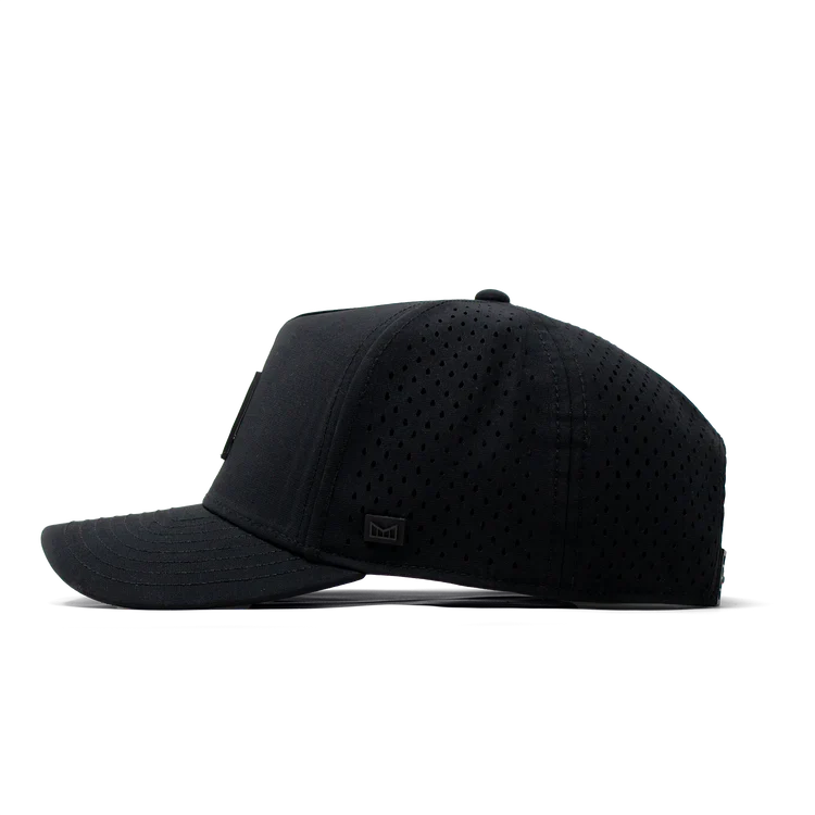 Odysea Stacked Hydro Performance Snapback Hat BLACK