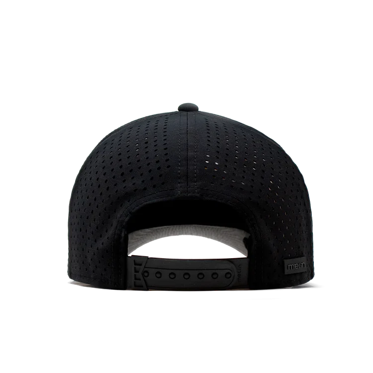 Odysea Stacked Hydro Performance Snapback Hat BLACK