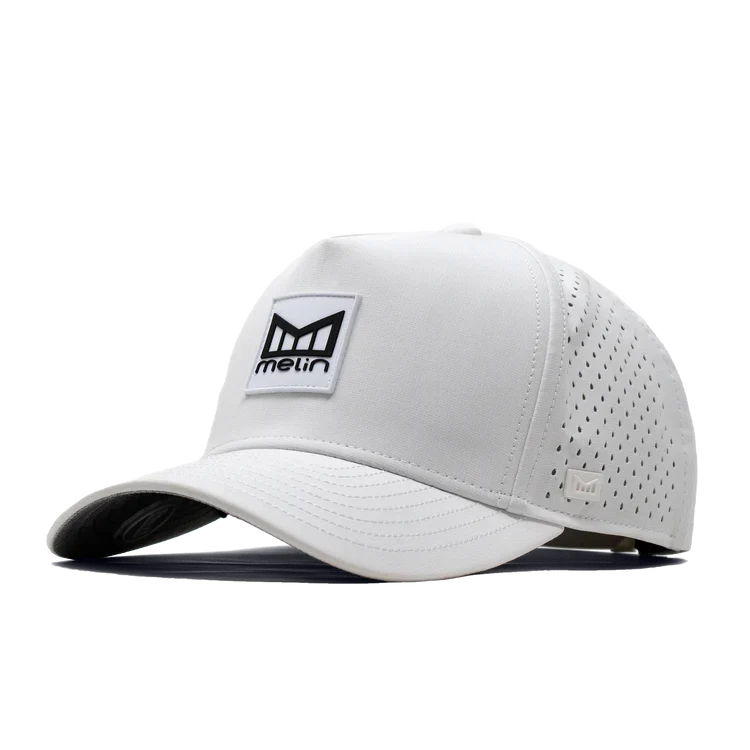 Hydro Odysea Stacked Snapback Hat WHITE