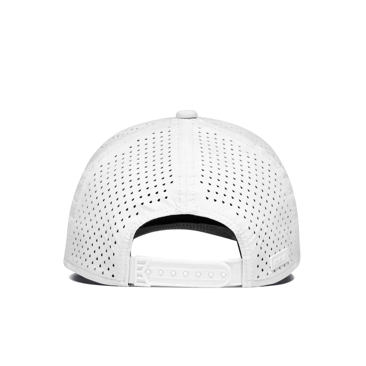 Hydro Odysea Stacked Snapback Hat WHITE