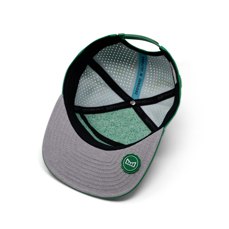Trenches Icon Hydro Performance Snapback Hat Kelly Green