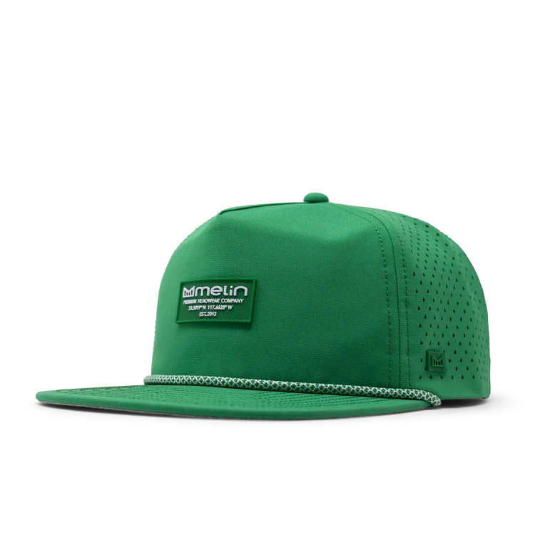 Coronado Brick Hydro Performance Snapback Hat KELLY GREEN
