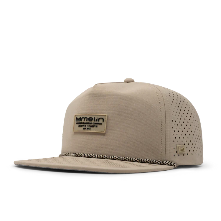 Coronado Brick Hydro Performance Snapback Hat KHAKI