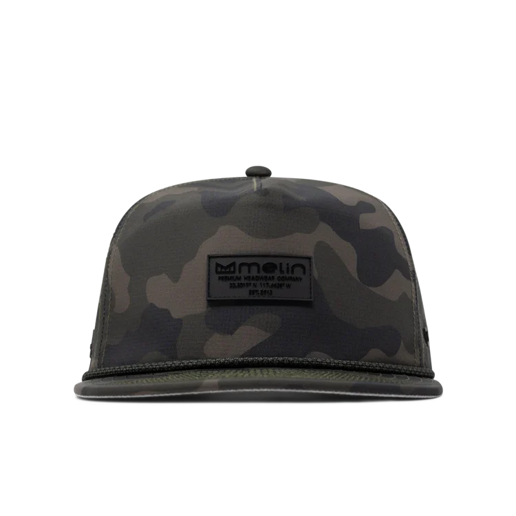 Coronado Brick Hydro Performance Snapback Hat OLIVE CAMO