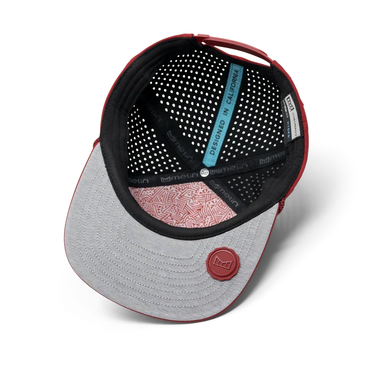 Coronado Brick Hydro Performance Snapback Hat RED