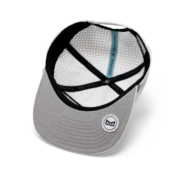 Coronado Brick Hydro Performance Snapback Hat WHITE