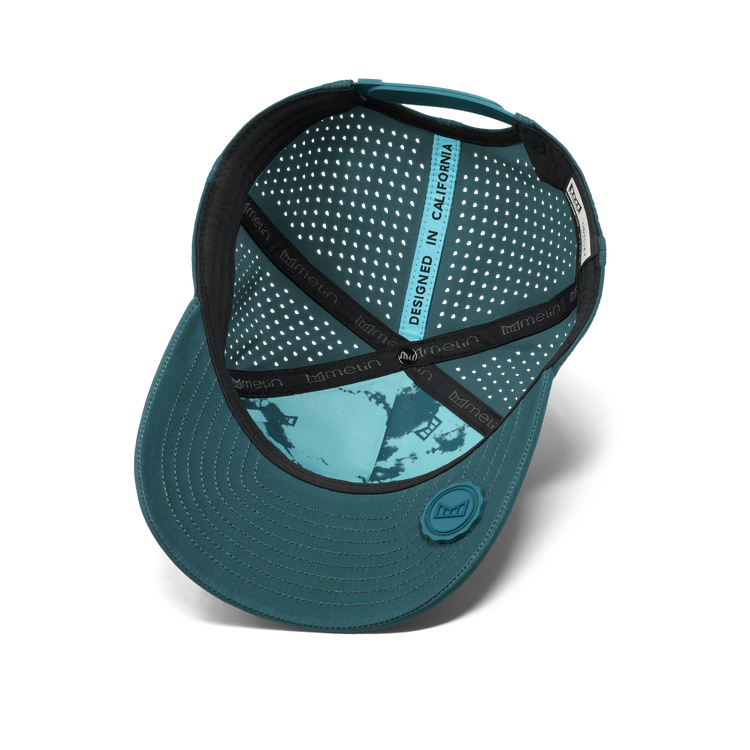 Odysea Rope Bulls Icon Hydro Performance Snapback Hat Atlantic Deep