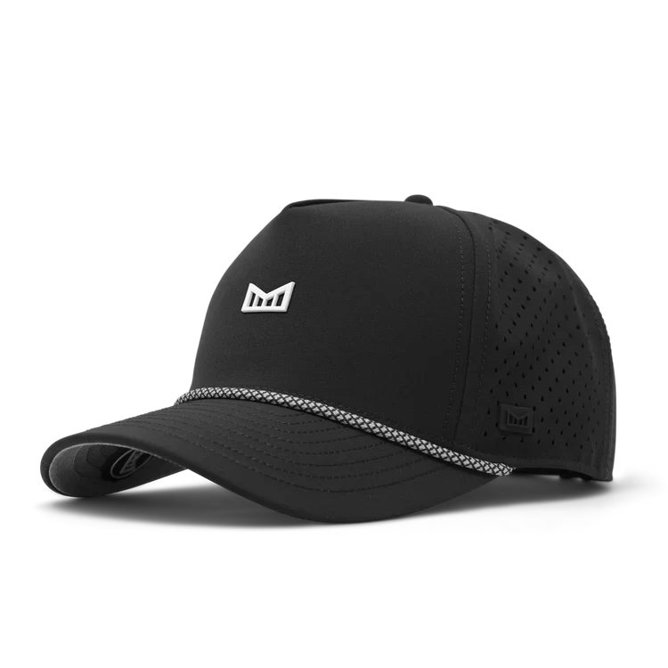 Odysea Rope Bulls Icon Hydro Performance Snapback Hat BLACK