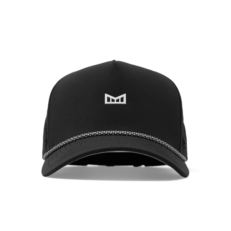 Odysea Rope Bulls Icon Hydro Performance Snapback Hat BLACK
