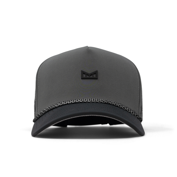 Odysea Rope Bulls Icon Hydro Performance Snapback Hat Charcoal / Black