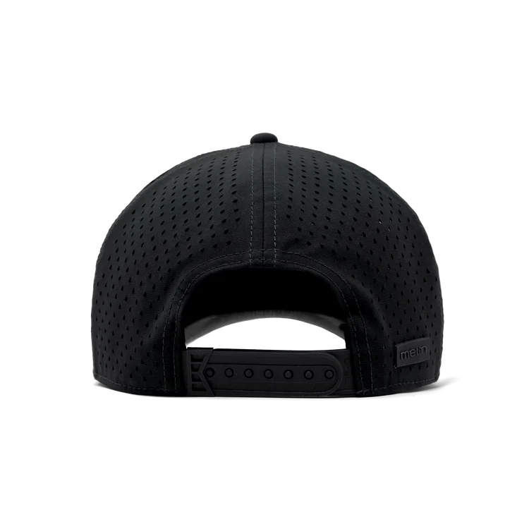Odysea Rope Bulls Icon Hydro Performance Snapback Hat BLACK