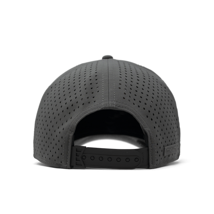 Odysea Rope Bulls Icon Hydro Performance Snapback Hat Charcoal / Black