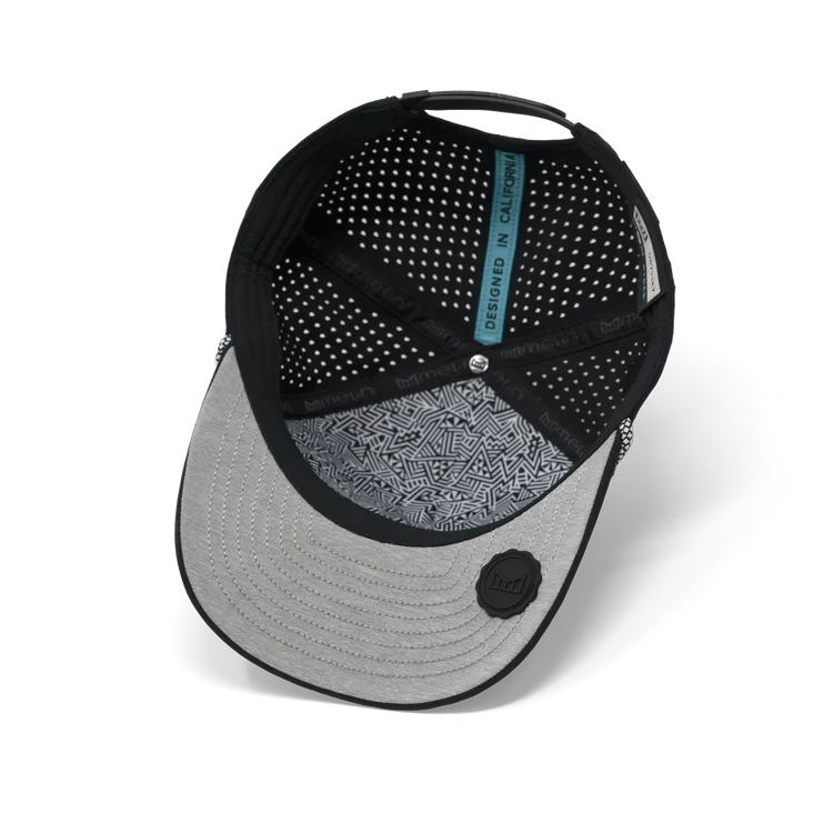 Odysea Rope Bulls Icon Hydro Performance Snapback Hat BLACK