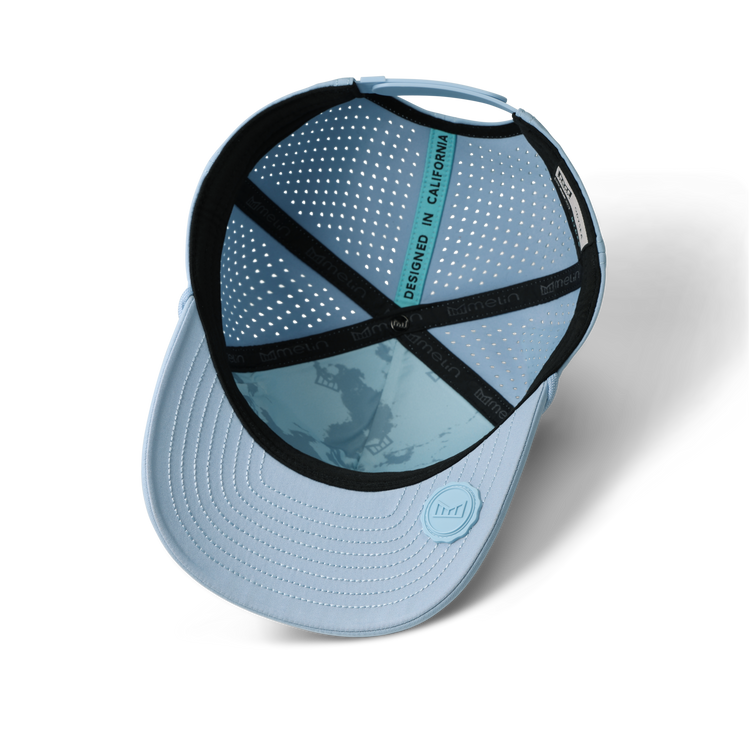 Odysea Rope Bulls Icon Hydro Performance Snapback Hat Cashmere Blue