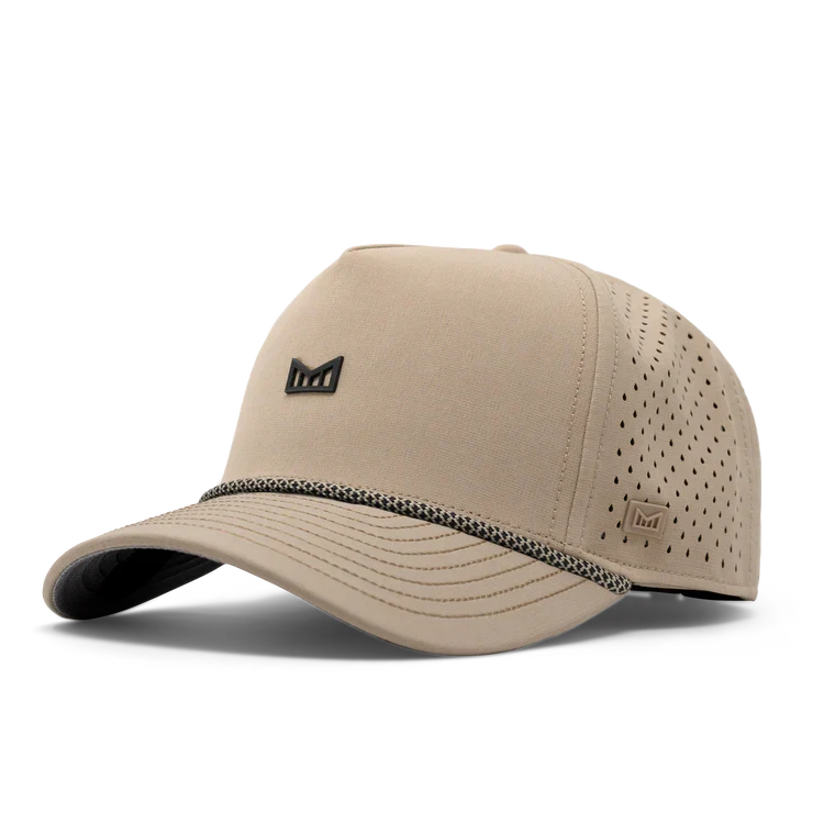 Odysea Rope Bulls Icon Hydro Performance Snapback Hat KHAKI