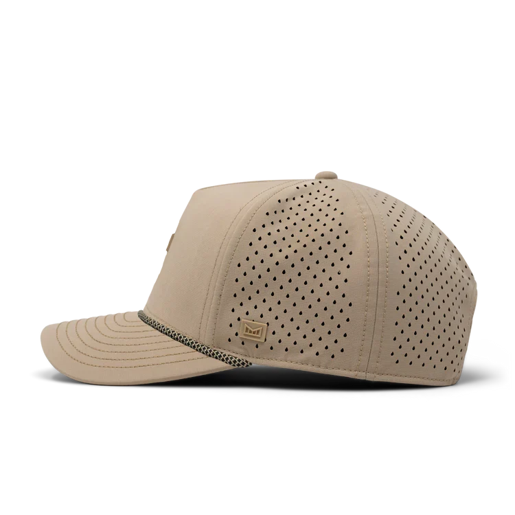 Odysea Rope Bulls Icon Hydro Performance Snapback Hat KHAKI