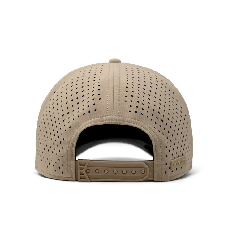 Odysea Rope Bulls Icon Hydro Performance Snapback Hat KHAKI