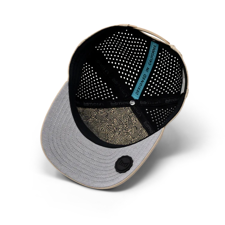 Odysea Rope Bulls Icon Hydro Performance Snapback Hat KHAKI