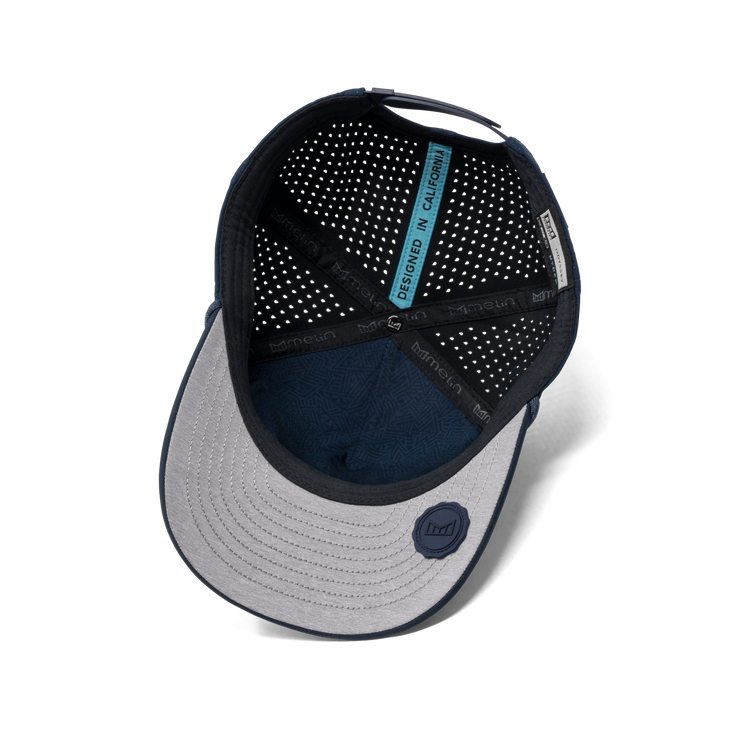 Odysea Rope Bulls Icon Hydro Performance Snapback Hat Navy / Dark Navy
