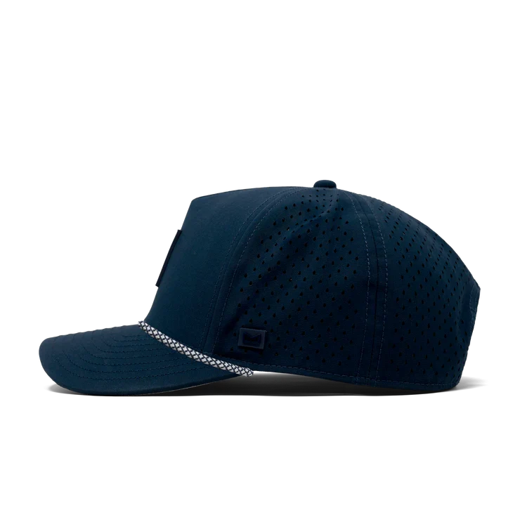 Odysea Rope Bulls Icon Hydro Performance Snapback Hat NAVY