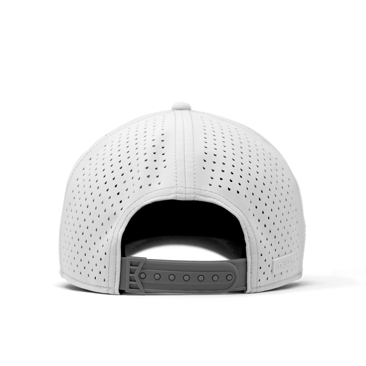 Odysea Rope Bulls Icon Hydro Performance Snapback Hat White / Grey