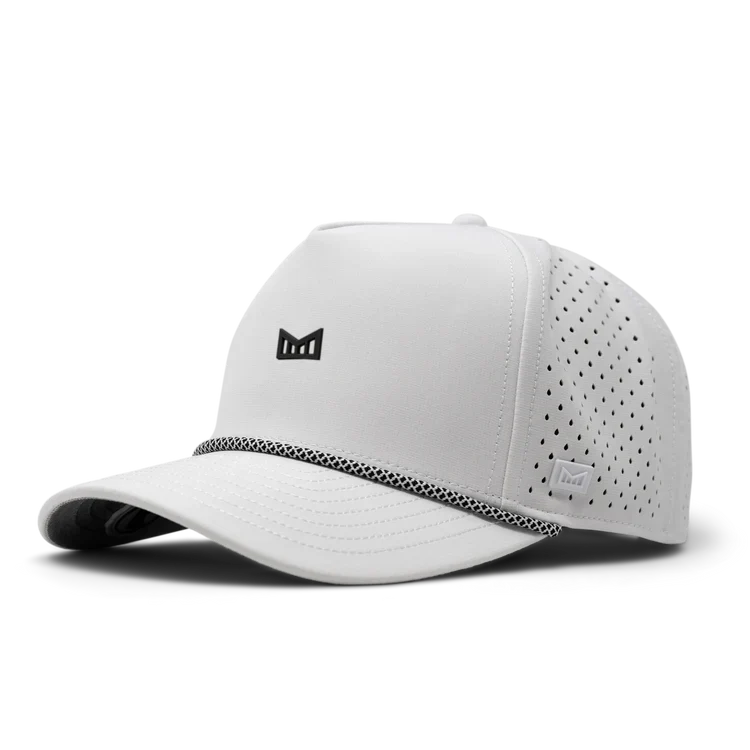 Odysea Rope Bulls Icon Hydro Performance Snapback Hat WHITE