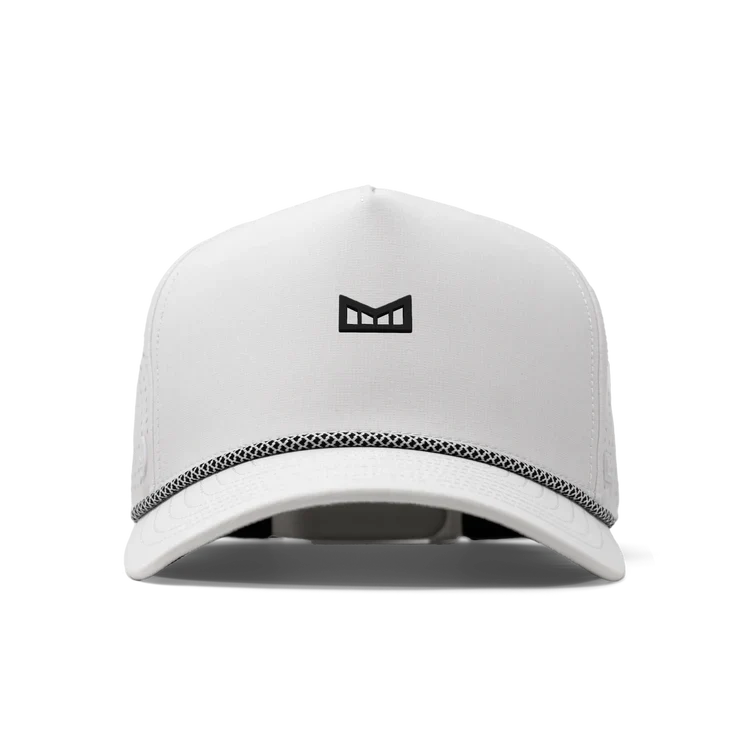 Odysea Rope Bulls Icon Hydro Performance Snapback Hat WHITE